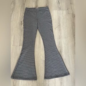 SO Pin Striped High Rise Flared Pants